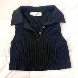 American Threads Cropped Polo